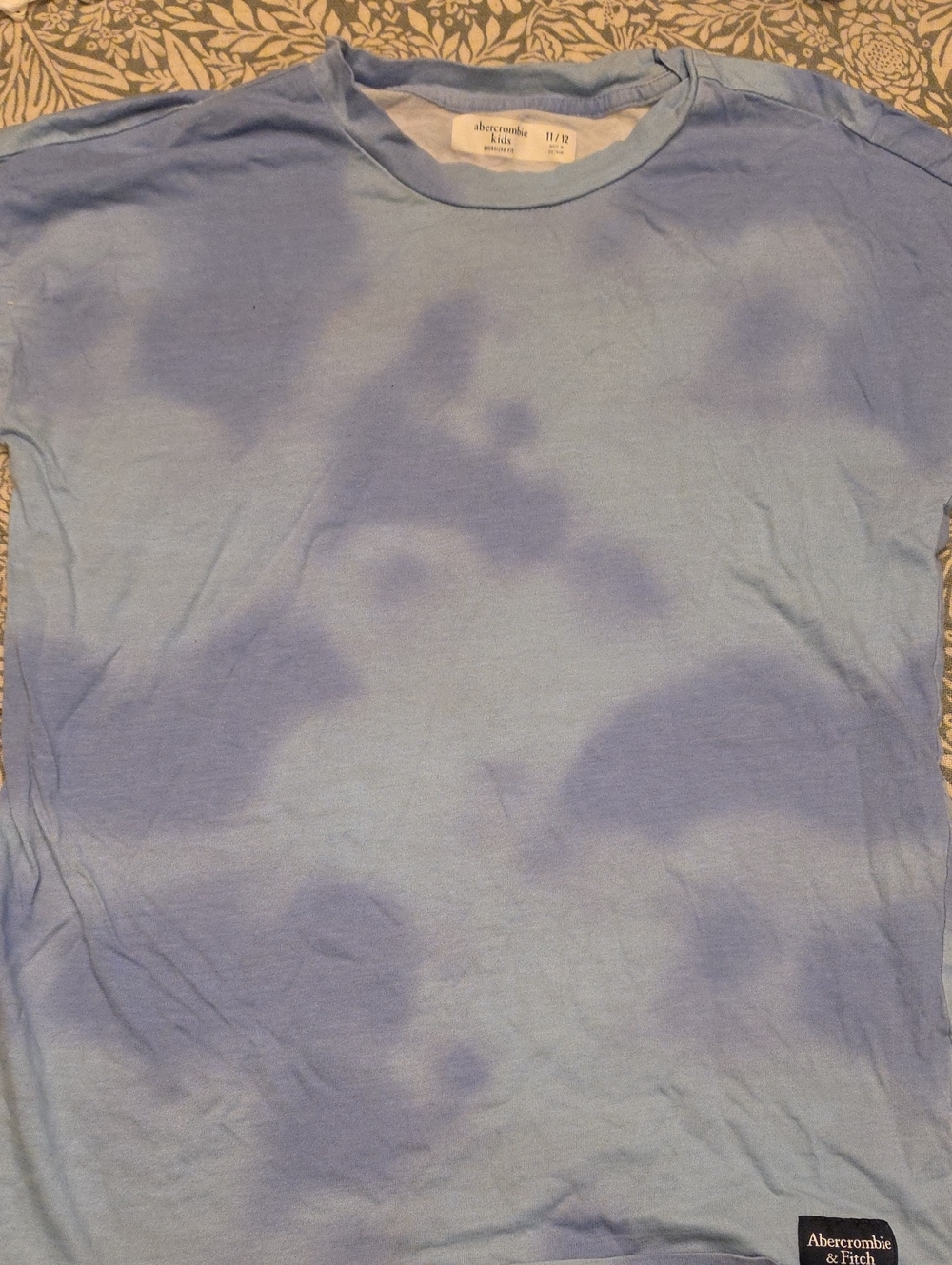 Abercrombie & Fitch Boys’s Blue Tie-Dye Short Sleeve Tee